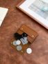 Letter Embossed Coin Purse