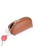 Litchi Embossed Zip Around Coin Purse