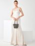 Mini Allover Studded Decor Bucket Bag