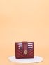 Metal Decor Chevron Card Holder