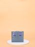 Metal Decor Chevron Card Holder