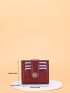 Metal Decor Chevron Card Holder