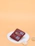 Metal Decor Chevron Card Holder