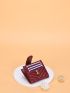 Metal Decor Chevron Card Holder