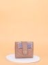 Metal Decor Chevron Card Holder