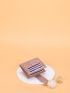 Metal Decor Chevron Card Holder