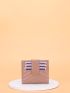 Metal Decor Chevron Card Holder