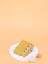 Letter Graphic Quilted Card Holder