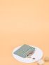 Letter Graphic Quilted Card Holder