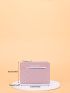 Letter Graphic Quilted Card Holder