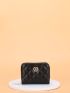 Metal Decor Quilted Card Holder