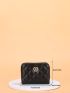 Metal Decor Quilted Card Holder