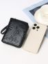 Flower Embossed Card Holder