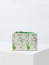 PREMIUM FLORAL GRAPHIC COLORBLOCK SMALL WALLET