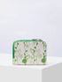 PREMIUM FLORAL GRAPHIC COLORBLOCK SMALL WALLET