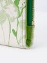 PREMIUM FLORAL GRAPHIC COLORBLOCK SMALL WALLET