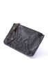 Snakeskin Print Pattern Tassel Detail Long Wallet