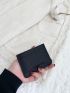 Litchi & Letter Embossed Card Holder
