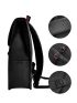 Men Buckle Decor Satchel Backpack