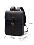 Men Buckle Decor Satchel Backpack
