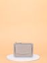 Letter Graphic Crocodile Embossed Card Holder
