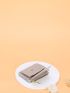 Letter Graphic Crocodile Embossed Card Holder