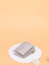 Letter Graphic Crocodile Embossed Card Holder