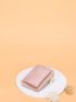 Letter Graphic Crocodile Embossed Card Holder