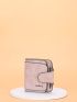 Letter Graphic Fold Over Small Wallet