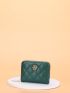 Quilted Detail Metal Decor Card Holder