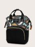 Moon & Cloud Graphic Pocket Front Backpack