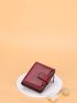 Letter Graphic Small Wallet With Card Holder