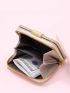Feather & Buckle Decor Coin Purse
