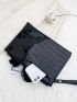 Crocodile Embossed Clutch Bag