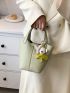 Minimalist Bucket Bag With Bag Charm