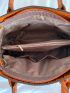 3pcs Crocodile Embossed Shoulder Tote Bag Set, Best Work Bag For Women