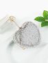 Heart Shaped Fluffy Coin Purse