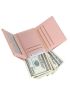 Crocodile Embossed Letter Graphic Kiss Lock Small Wallet
