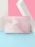 Marble & Letter Graphic Small Wallet
