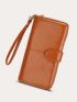 Stitch Detail Long Wallet