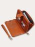 Stitch Detail Long Wallet