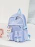 Cartoon Rabbit Decor Letter Graphic Functional Backpack