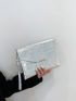 Croc Decor Clutch Bag