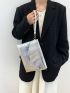 Croc Decor Clutch Bag