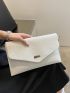 Minimalist Snap Button Square Bag