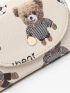 Cartoon Bear Graphic Small Wallet