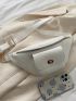 Twist Lock Flap Pocket Front Saddle Bag