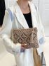 Minimalist Tassel Decor Crochet Bag