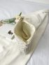 Hollow Out Tassel Decor Square Bag