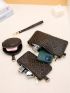 3pcs Letter Graphic Purse Set